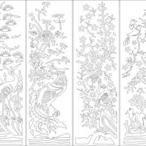 Intra απο ξύλο plywood 3mm-4mm πάχος - Μοτίβο λουλουδιών οθόνης Δίασταση 30x30 cm Intraeaxys-r7vmm257