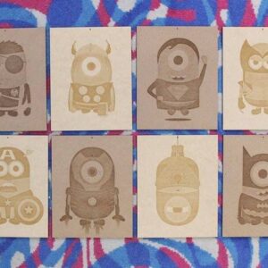 Intra απο ξύλο plywood 3mm-4mm πάχος - Αφίσες από ξύλο Minion Superhero Δίασταση 30x30 cm Intraeaxys-r7vmdqk7