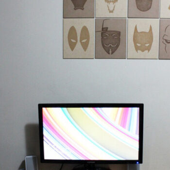 Intra απο ξύλο plywood 3mm-4mm πάχος - Μινιμαλιστικές αφίσες Superhero MDF Δίασταση 30x30 cm Intraeaxys-voq2dreo - Image 1