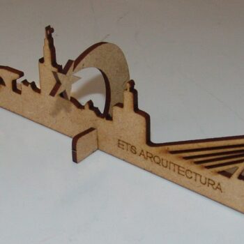 Intra απο ξύλο plywood 3mm-4mm πάχος - Διακόσμηση τραπεζιού Paris Skyline Seville Skyline 3mm Δίασταση 30x30 cm Intraeaxys-eo20l2m7 - Image 3