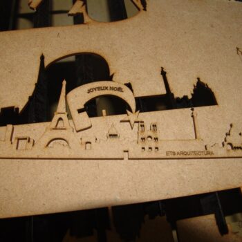 Intra απο ξύλο plywood 3mm-4mm πάχος - Διακόσμηση τραπεζιού Paris Skyline Seville Skyline 3mm Δίασταση 30x30 cm Intraeaxys-eo20l2m7 - Image 5