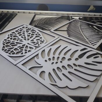 Intra απο ξύλο plywood 3mm-4mm πάχος - Φλοράλ Σχέδιο Κορνίζες Διακόσμηση τοίχου σπιτιού Δίασταση 30x30 cm Intraeaxys-pok34yj7 - Image 3