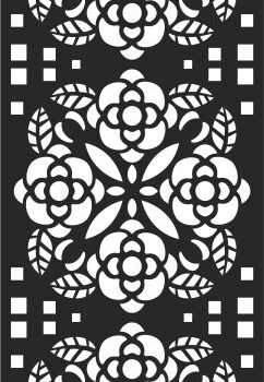 Intra απο ξύλο plywood 3mm-4mm πάχος - Αφηρημένη Floral μοτίβο διάνυσμα Δίασταση 30x30 cm Intraeaxys-m1d9ne7k - Image 1