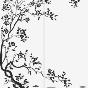 Intra απο ξύλο plywood 3mm-4mm πάχος - Μοτίβο αμμοβολής λουλουδιών Δίασταση 30x30 cm Intraeaxys-67w5nl72