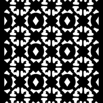 Intra απο ξύλο plywood 3mm-4mm πάχος - Floral μωσαϊκό διάνυσμα μοτίβο Δίασταση 30x30 cm Intraeaxys-eox0e4oz - Image 1