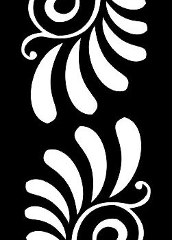 Intra απο ξύλο plywood 3mm-4mm πάχος - Λευκό χρώμα συμμετρικό σχέδιο Δίασταση 30x30 cm Intraeaxys-eo26xq78 - Image 1