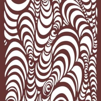 Intra απο ξύλο plywood 3mm-4mm πάχος - Νερό μοτίβο διανυσματική τέχνη Δίασταση 30x30 cm Intraeaxys-lop4jxow - Image 1