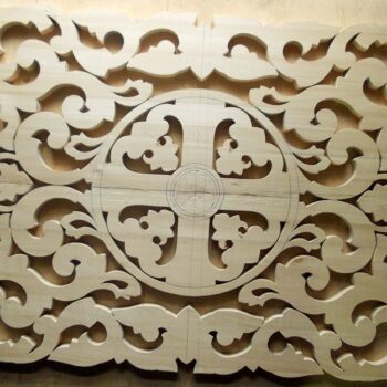 Intra απο ξύλο plywood 3mm-4mm πάχος - Ξύλινο μοτίβο αρχείου αποκοπής Svg Δίασταση 30x30 cm Intraeaxys-lopwm57w - Image 1