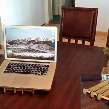 Intra απο ξύλο plywood 3mm-4mm πάχος - Βάση φορητού υπολογιστή Δίασταση 30x30 cm Intraeaxys-m1d66637 - Image 1