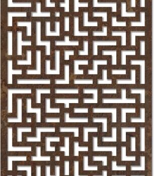 Intra απο ξύλο plywood 3mm-4mm πάχος - Γεωμετρικό σχέδιο MDF Jali Δίασταση 30x30 cm Intraeaxys-joe3w876 - Image 1