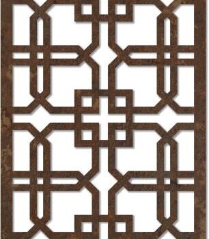 Intra απο ξύλο plywood 3mm-4mm πάχος - Μοτίβο σχεδίασης Jali για εσωτερικό Δίασταση 30x30 cm Intraeaxys-ro62v31x - Image 1