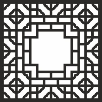 Intra απο ξύλο plywood 3mm-4mm πάχος - Γεωμετρικό σχέδιο τετράγωνο διάνυσμα Δίασταση 30x30 cm Intraeaxys-e1g2pxol - Image 1