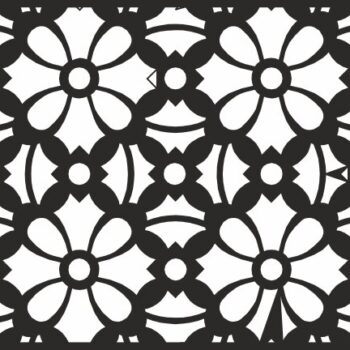 Intra απο ξύλο plywood 3mm-4mm πάχος - Τετράγωνο Floral μοτίβο διάνυσμα Δίασταση 30x30 cm Intraeaxys-67w03312 - Image 1