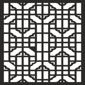 Intra απο ξύλο plywood 3mm-4mm πάχος - Γεωμετρικό τετράγωνο σχέδιο Jali Δίασταση 30x30 cm Intraeaxys-91jnw8om - Image 1