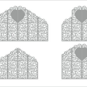 Intra απο ξύλο plywood 3mm-4mm πάχος - Μοτίβο οθόνης γάμου Δίασταση 30x30 cm Intraeaxys-r1z3nmol