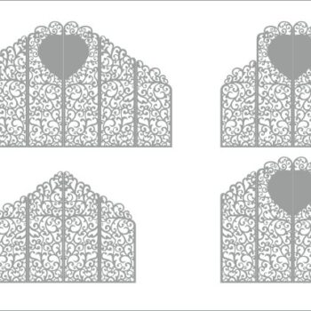 Intra απο ξύλο plywood 3mm-4mm πάχος - Μοτίβο οθόνης γάμου Δίασταση 30x30 cm Intraeaxys-r1z3nmol - Image 1