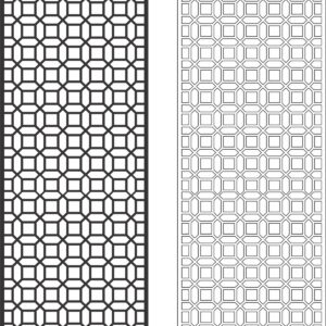 Intra απο ξύλο plywood 3mm-4mm πάχος - Γεωμετρική Διακοσμητική Γρίλια Δίασταση 30x30 cm Intraeaxys-zo92g41k