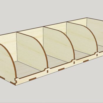 Intra απο ξύλο plywood 3mm-4mm πάχος - Οργανωτής χαρτιού γραφείου Δίασταση 30x30 cm Intraeaxys-lopq2557 - Image 1