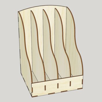 Intra απο ξύλο plywood 3mm-4mm πάχος - Όρθιος δίσκος εγγράφων Δίασταση 30x30 cm Intraeaxys-joedew61 - Image 1