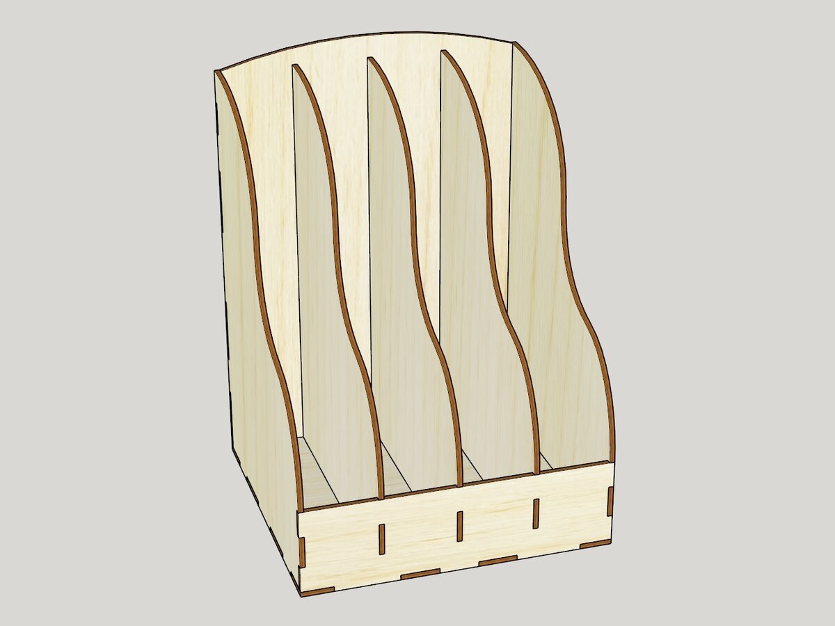 Intra απο ξύλο plywood 3mm-4mm πάχος - Όρθιος δίσκος εγγράφων Δίασταση 30x30 cm Intraeaxys-joedew61