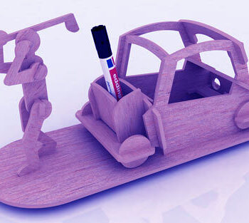 Intra απο ξύλο plywood 3mm-4mm πάχος - Βάση θήκης μαρκαδόρου Golfer Cart 3mm Δίασταση 30x30 cm Intraeaxys-voqnp5o2 - Image 1