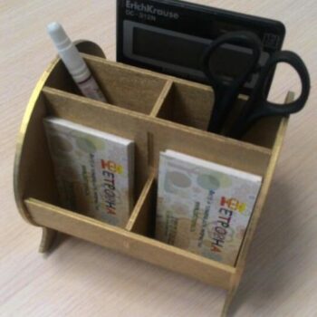 Intra απο ξύλο plywood 3mm-4mm πάχος - Οργανωτής γραφείου από κόντρα πλακέ Δίασταση 30x30 cm Intraeaxys-qom3g813 - Image 1