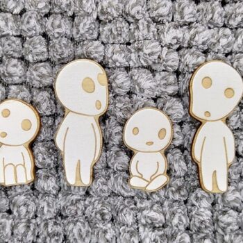 Intra απο ξύλο plywood 3mm-4mm πάχος - Σετ διακόσμησης φυτών σε γλάστρα Princess Mononoke Δίασταση 30x30 cm Intraeaxys-91jd2z81 - Image 4