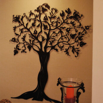 Intra απο ξύλο plywood 3mm-4mm πάχος - Διακοσμητικό δέντρο τοίχου Δίασταση 30x30 cm Intraeaxys-51rrp3d1 - Image 5