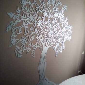 Intra απο ξύλο plywood 3mm-4mm πάχος - Διακοσμητικό δέντρο τοίχου Δίασταση 30x30 cm Intraeaxys-51rrp3d1 - Image 6