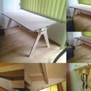 Intra απο ξύλο plywood 3mm-4mm πάχος - Τραπέζι υπολογιστή από κόντρα πλακέ Δίασταση 30x30 cm Intraeaxys-eo0q8rw1