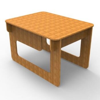 Intra απο ξύλο plywood 3mm-4mm πάχος - Απλό επιτραπέζιο ting Δίασταση 30x30 cm Intraeaxys-67wl98m1 - Image 1