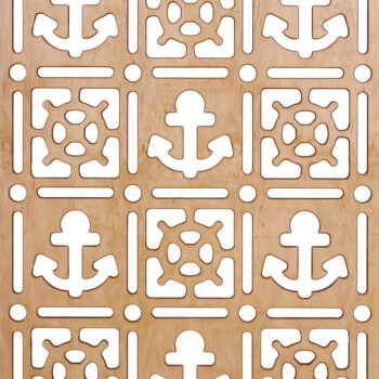 Intra απο ξύλο plywood 3mm-4mm πάχος - Γρίλια χωρίς πλαίσιο 300-v111 Δίασταση 30x30 cm Intraeaxys-91jywl1m - Image 1