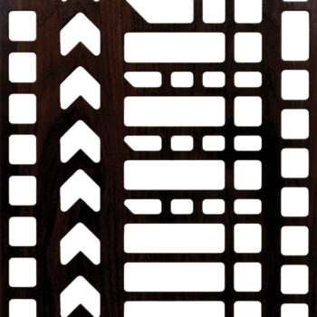 Intra απο ξύλο plywood 3mm-4mm πάχος - Γρίλια χωρίς πλαίσιο 300-v82 Δίασταση 30x30 cm Intraeaxys-eo42k87j - Image 1