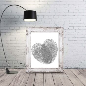 Intra απο ξύλο plywood 3mm-4mm πάχος - Χαρακτική με λέιζερ Τέχνη τοίχου με δακτυλικά αποτυπώματα Δίασταση 30x30 cm Intraeaxys-r7vm8pz7 - Image 1