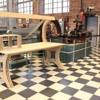 Intra απο ξύλο plywood 3mm-4mm πάχος - Γραφείο εργασίας Δίασταση 30x30 cm Intraeaxys-qomm584o - Image 1