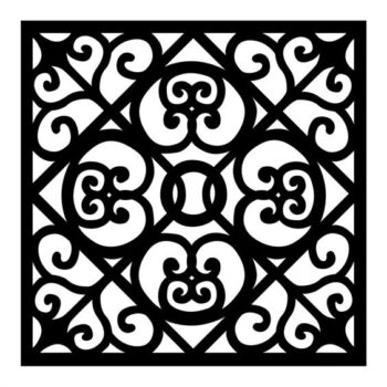 Intra απο ξύλο plywood 3mm-4mm πάχος - Μοτίβο Jali Δίασταση 30x30 cm Intraeaxys-yon8dgor - Image 1