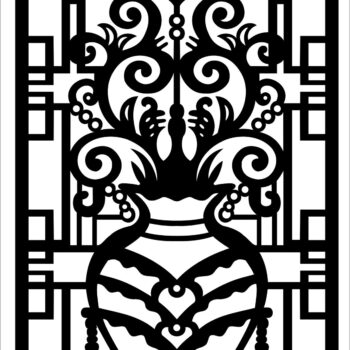 Intra απο ξύλο plywood 3mm-4mm πάχος - Διακοσμητικό σχέδιο Δίασταση 30x30 cm Intraeaxys-ro6emm1x - Image 1