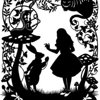 Intra απο ξύλο plywood 3mm-4mm πάχος - Η Αλίκη στη Χώρα των Θαυμάτων Δίασταση 30x30 cm Intraeaxys-voqgd612 - Image 1