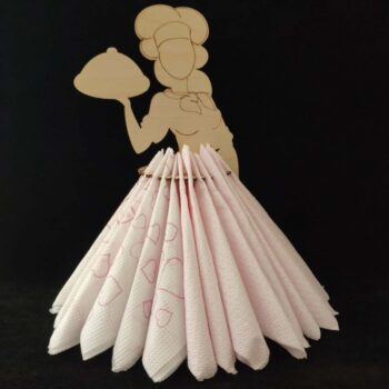 Intra απο ξύλο plywood 3mm-4mm πάχος - Θήκη χαρτοπετσέτας σερβιτόρας Δίασταση 30x30 cm Intraeaxys-51rreq31 - Image 1