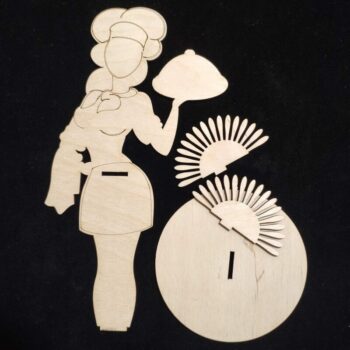 Intra απο ξύλο plywood 3mm-4mm πάχος - Θήκη χαρτοπετσέτας σερβιτόρας Δίασταση 30x30 cm Intraeaxys-51rreq31 - Image 4