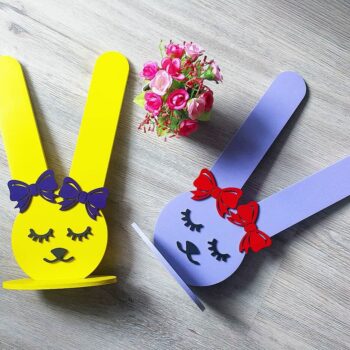 Intra απο ξύλο plywood 3mm-4mm πάχος - Κουνελάκι λαστιχένια βάση Δίασταση 30x30 cm Intraeaxys-lopq86x7 - Image 1