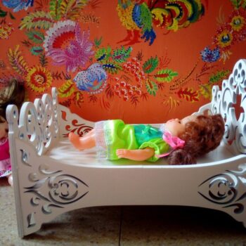 Intra απο ξύλο plywood 3mm-4mm πάχος - Κούνια ή κούνια κούκλας Δίασταση 30x30 cm Intraeaxys-pok5vkoj - Image 1