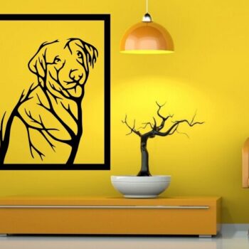 Intra απο ξύλο plywood 3mm-4mm πάχος - Διακόσμηση τοίχου σκύλου Δίασταση 30x30 cm Intraeaxys-zo9ynpx7 - Image 1