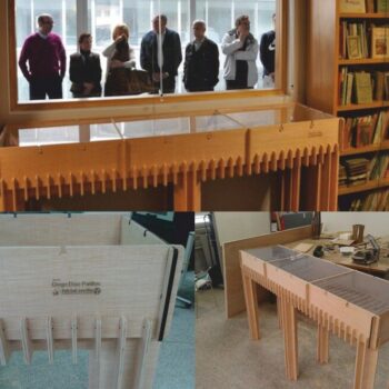 Intra απο ξύλο plywood 3mm-4mm πάχος - Τραπέζι εκθέτη Δίασταση 30x30 cm Intraeaxys-yon0ml27 - Image 1