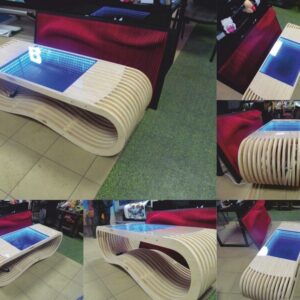 Intra απο ξύλο plywood 3mm-4mm πάχος - Μοντέρνο τραπέζι Δίασταση 30x30 cm Intraeaxys-d1lv2jzo