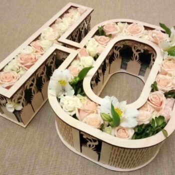 Intra απο ξύλο plywood 3mm-4mm πάχος - ting Wedding 10 Years Anniversary Decor Δίασταση 30x30 cm Intraeaxys-joede881 - Image 1