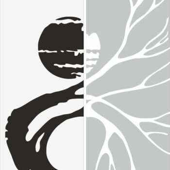 Intra απο ξύλο plywood 3mm-4mm πάχος - Αφηρημένο μοτίβο αμμοβολής Δίασταση 30x30 cm Intraeaxys-eo0dy57g - Image 1