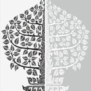 Intra απο ξύλο plywood 3mm-4mm πάχος - Floral σχέδιο αμμοβολής Δίασταση 30x30 cm Intraeaxys-51rm5ro6