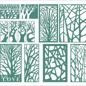 Intra απο ξύλο plywood 3mm-4mm πάχος - Διανύσματα στολίδι δέντρου Δίασταση 10x10 cm Intraeaxys-ro6nnq1x - Image 1