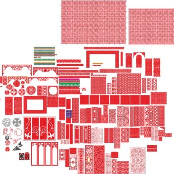 Intra απο ξύλο plywood 3mm-4mm πάχος - Μοτίβα πάνελ κοπής πλάσματος Δίασταση 30x30 cm Intraeaxys-eo4rzd1j - Image 1